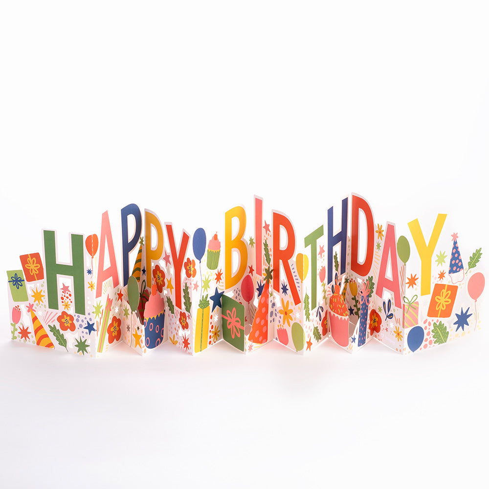 Happy Birthday Loooooong Card™ (Expands to 2 feet)