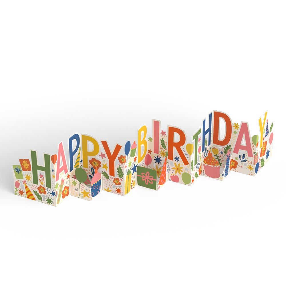 Happy Birthday Loooooong Card™ (Expands to 2 feet)