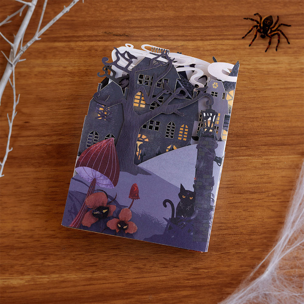 Enchantingly Eerie Halloween Village Loooooong Card™ (Expands to 2 feet)