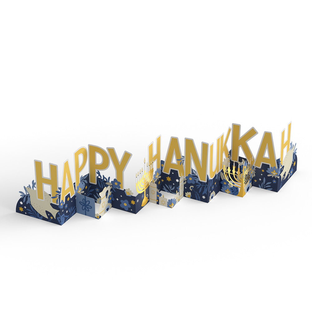 Elegant Happy Hanukkah Loooooong Card™