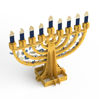 Elegant Interactive Menorah Giant Pop-Up Gift