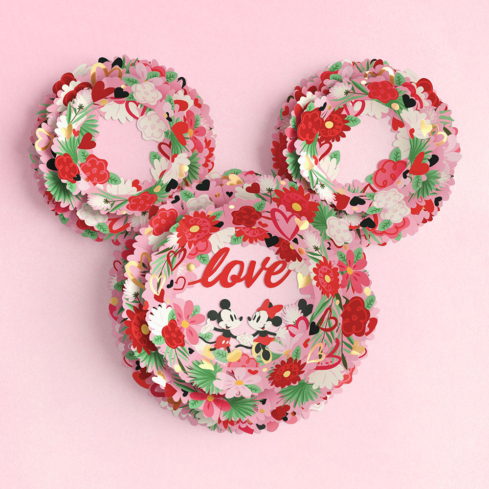 Show Your Love With This Valentine's Day Mickey Shaped Wreath - Decor 