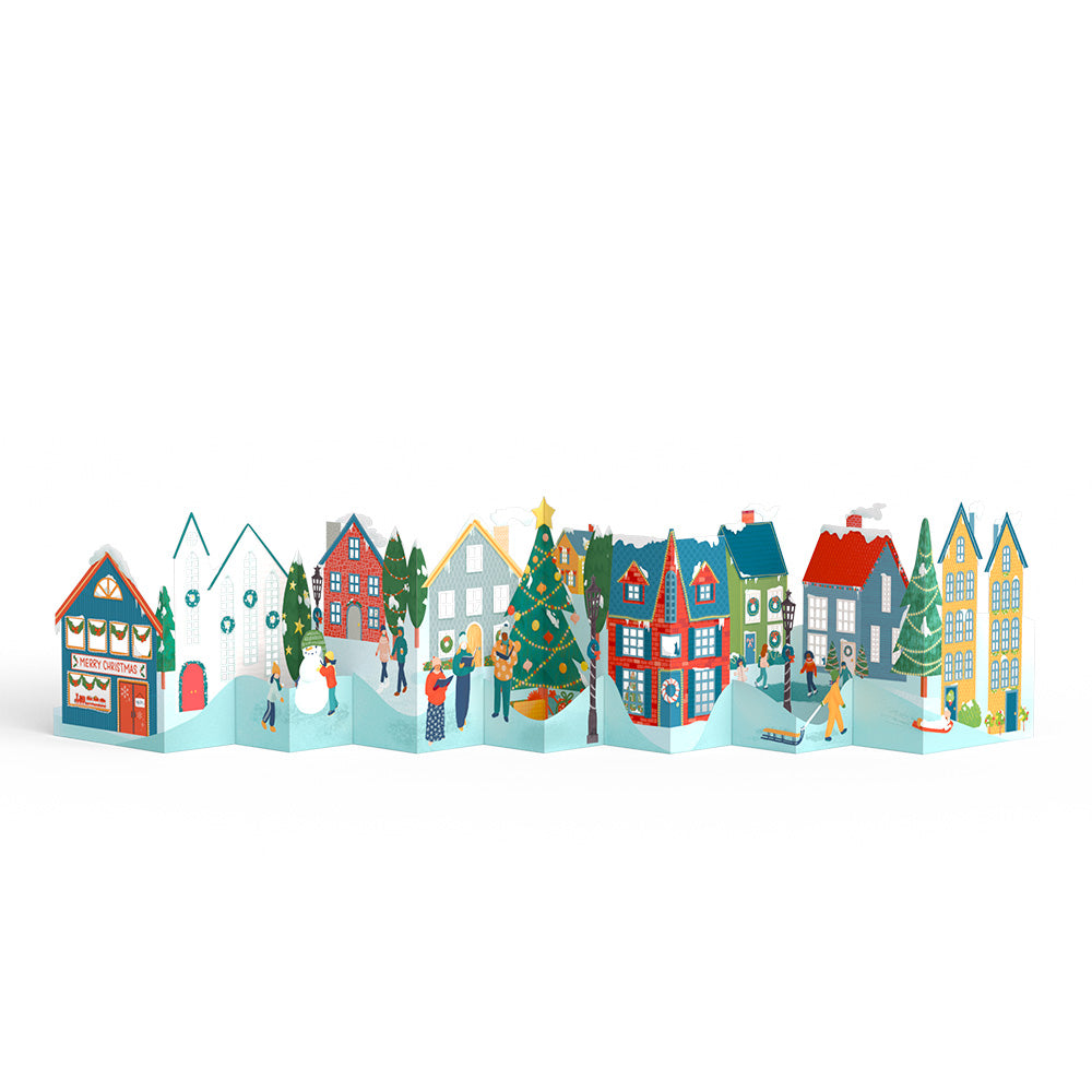 Merry Christmas Village Loooooong Card™