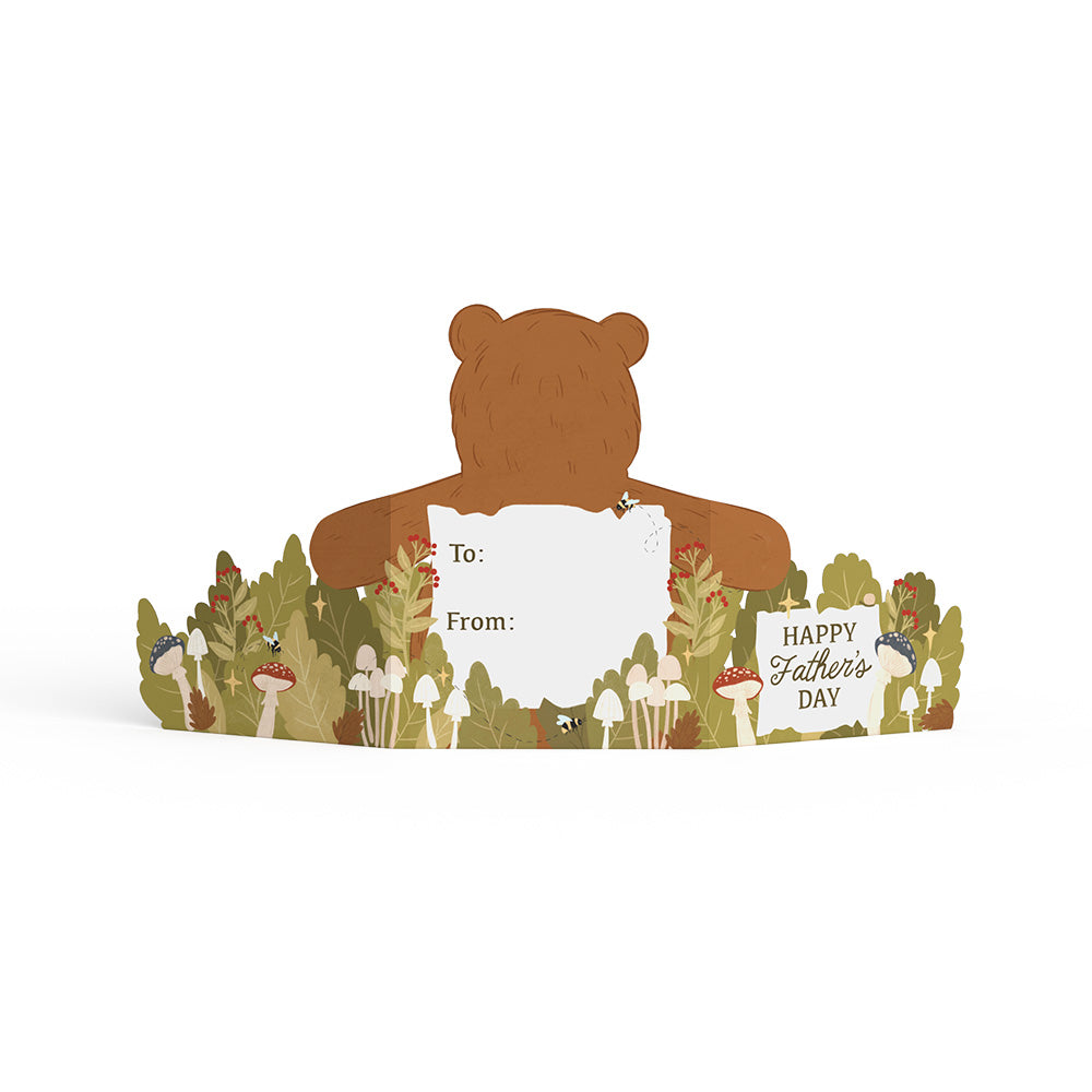 Happy Father's Day Bear Tri-Fold Card