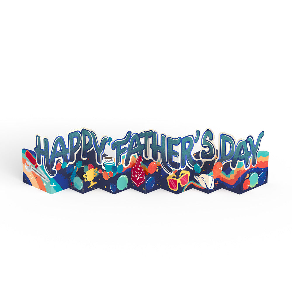 Happy Father's Day Loooooong Card™ (Expands to 2 feet)