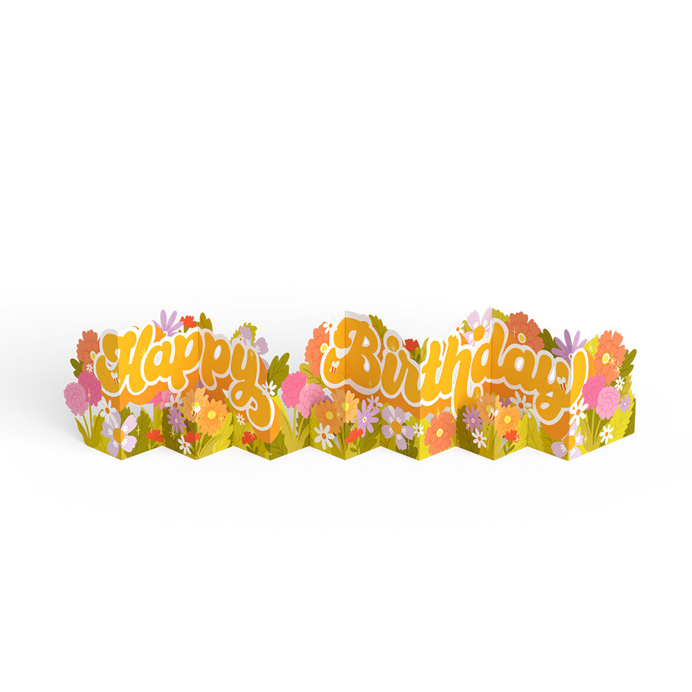 Groovy Florals Birthday Loooooong Card™