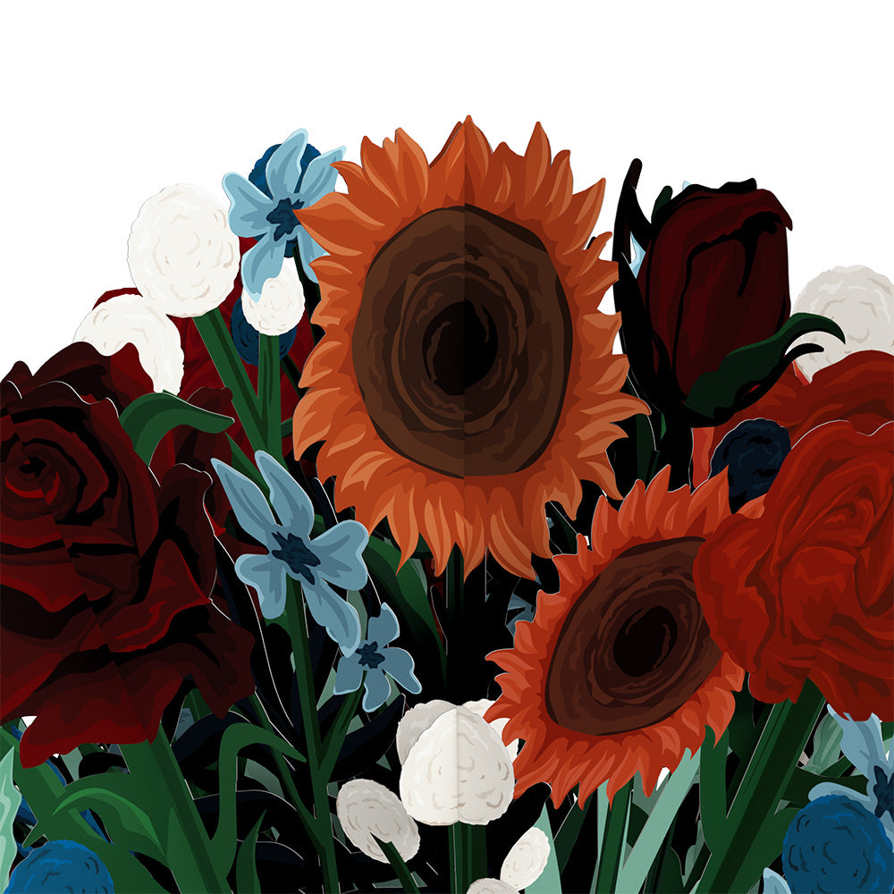 Harry Potter™ Hedwig™ Birthday Pop-Up Card & Flower Buds Bouquet Bundle