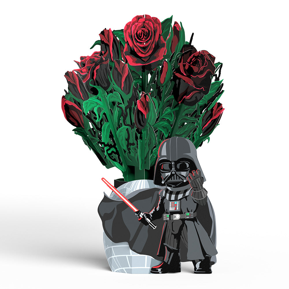 Star Wars™ Darth Vader™ Take My Breath Away Pop-Up Card & Flower Buds Bouquet Bundle