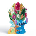Disney's Stitch Mother’s Day Pop-Up Card & Flower Buds Bouquet Bundle