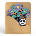 Disney Tim Burton’s The Nightmare Before Christmas Pop-Up Card & Flower Buds Bouquet Bundle