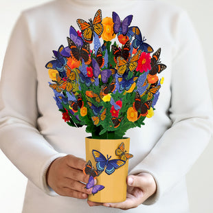 Brilliant Butterfly Bouquet greeting card -  Lovepop