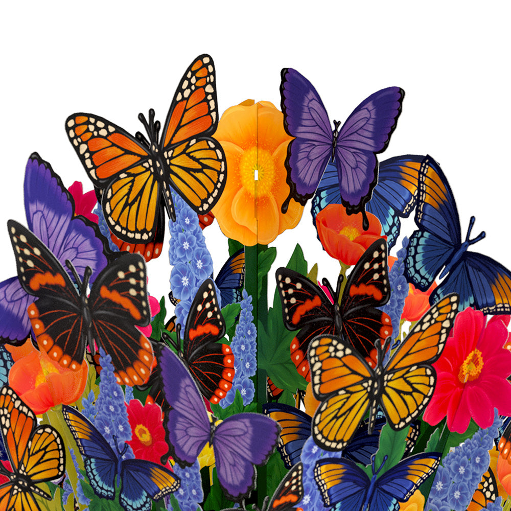 Brilliant Butterfly Birthday Bouquet and Gemini Zodiac Sentiment Set