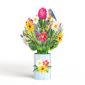 For Mom with Love Pop-Up Card & Bouquet Bundle
