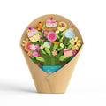'Birthday Wishes' Cupcake Cat Plushpop Card and Bouquet Bundle