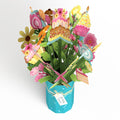 'Eat Cake and Celebrate' Birthday Plushpop Card and Bouquet Bundle
