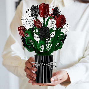 Disney Tim Burton’s The Nightmare Before Christmas Seriously Spooky Bouquet greeting card -  Lovepop
