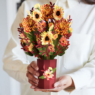 Fall Sunshine Bouquet greeting card -  Lovepop
