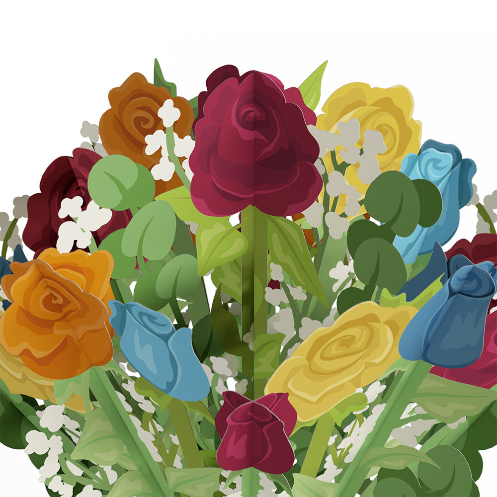 Disney and Pixar Up Sky Is the Limit Pop-Up Card & Flower Buds Bouquet Bundle