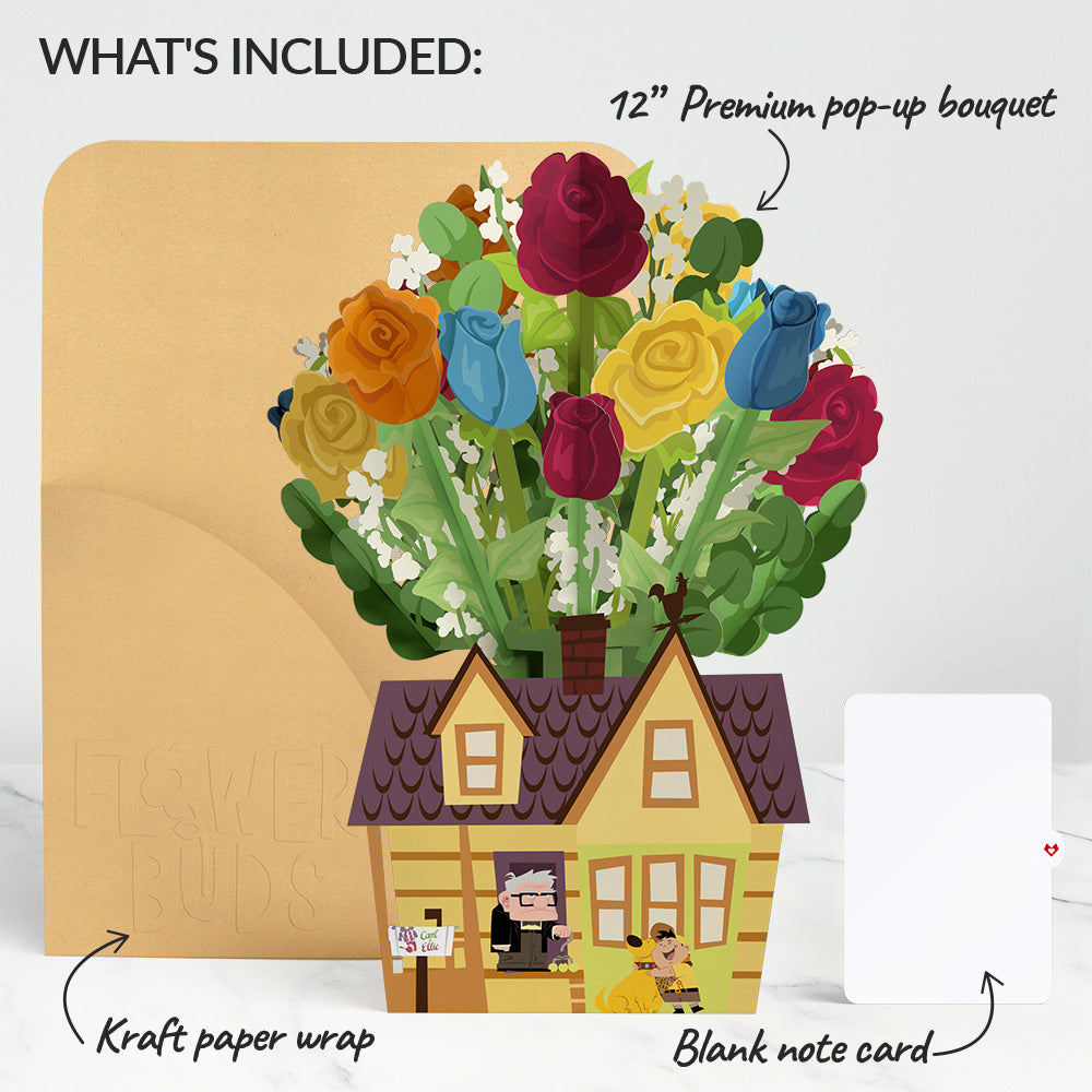Disney and Pixar Up House Flower Buds Bouquet