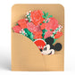 Disney’s Mickey Mouse Love You Lots Pop-Up Card & Flower Buds Bouquet Bundle