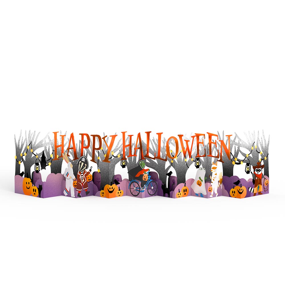 Happy Halloween Trick-or-Treat Loooooong Card™ (Expands to 2 feet)