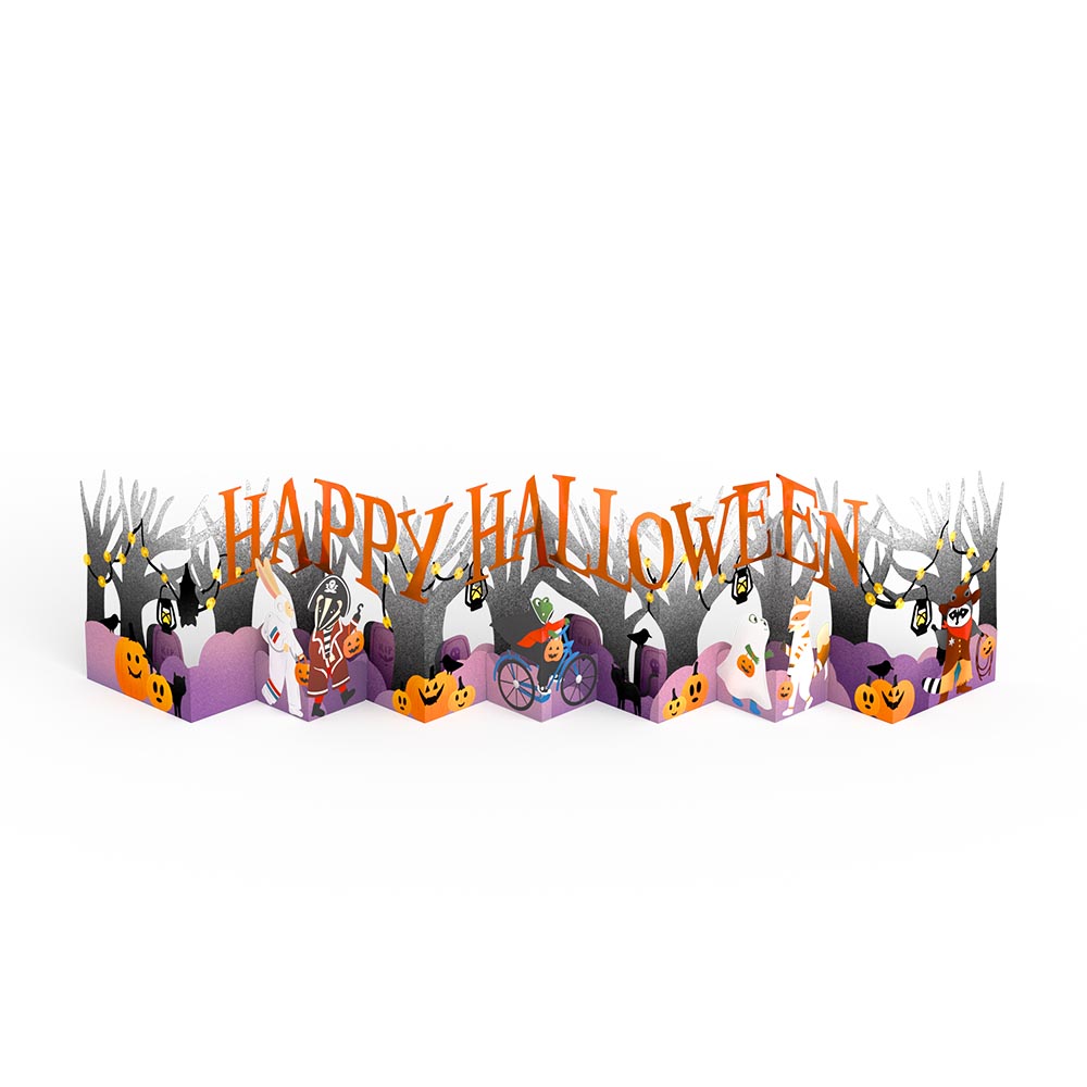 Happy Halloween Trick-or-Treat Loooooong Card™ (Expands to 2 feet)
