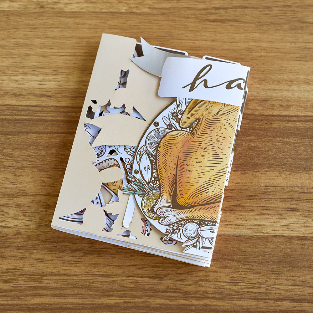 Happy Thanksgiving Loooooong Card™ (Expands to 2 feet)