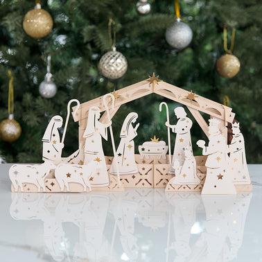 Elegant Nativity Decor Giant Pop-Up Gift