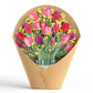 Cheerful Tulips Suncatcher Card & Pop-Up Bouquet Bundle