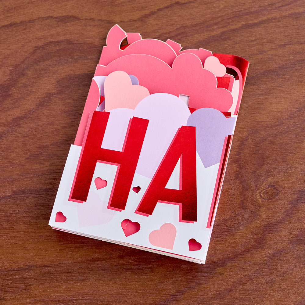 Happy Valentine's Day Loooooong Card™ (Expands to 2 feet)