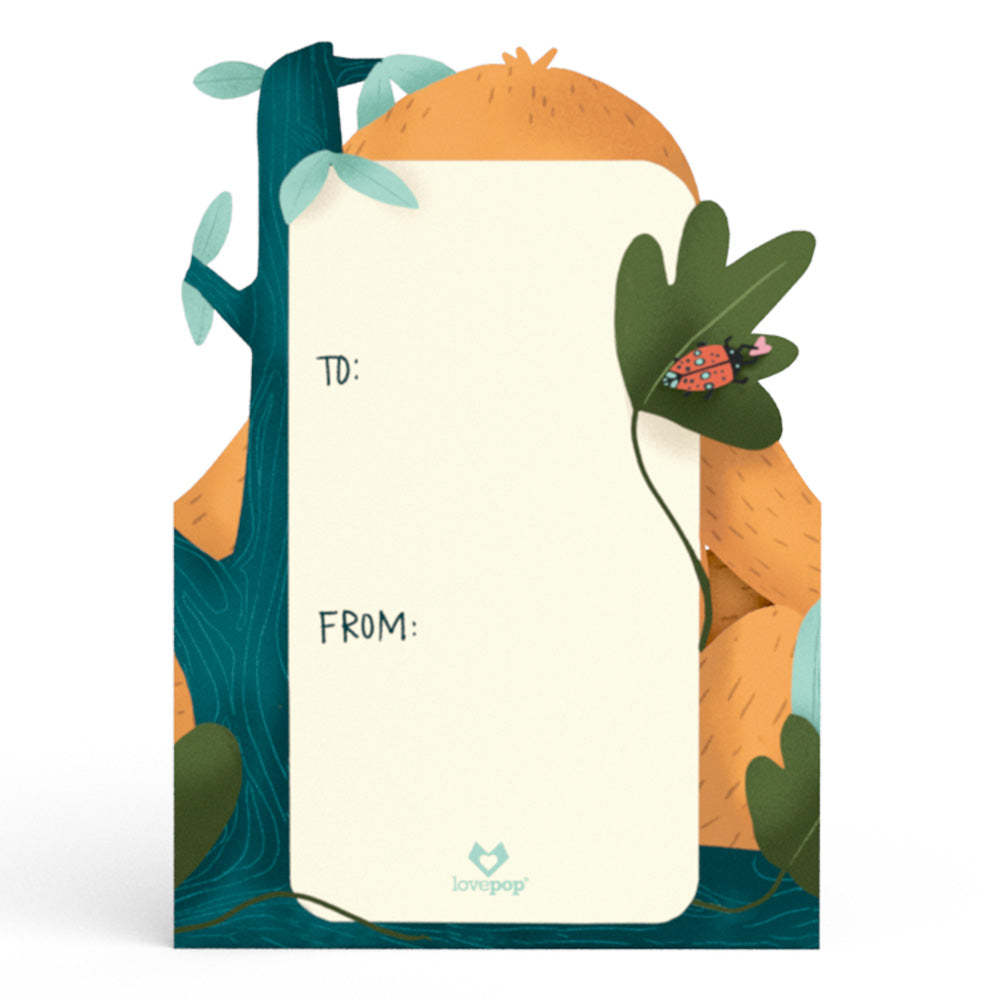 I Love You Slow Much Valentine Tri-Fold Card