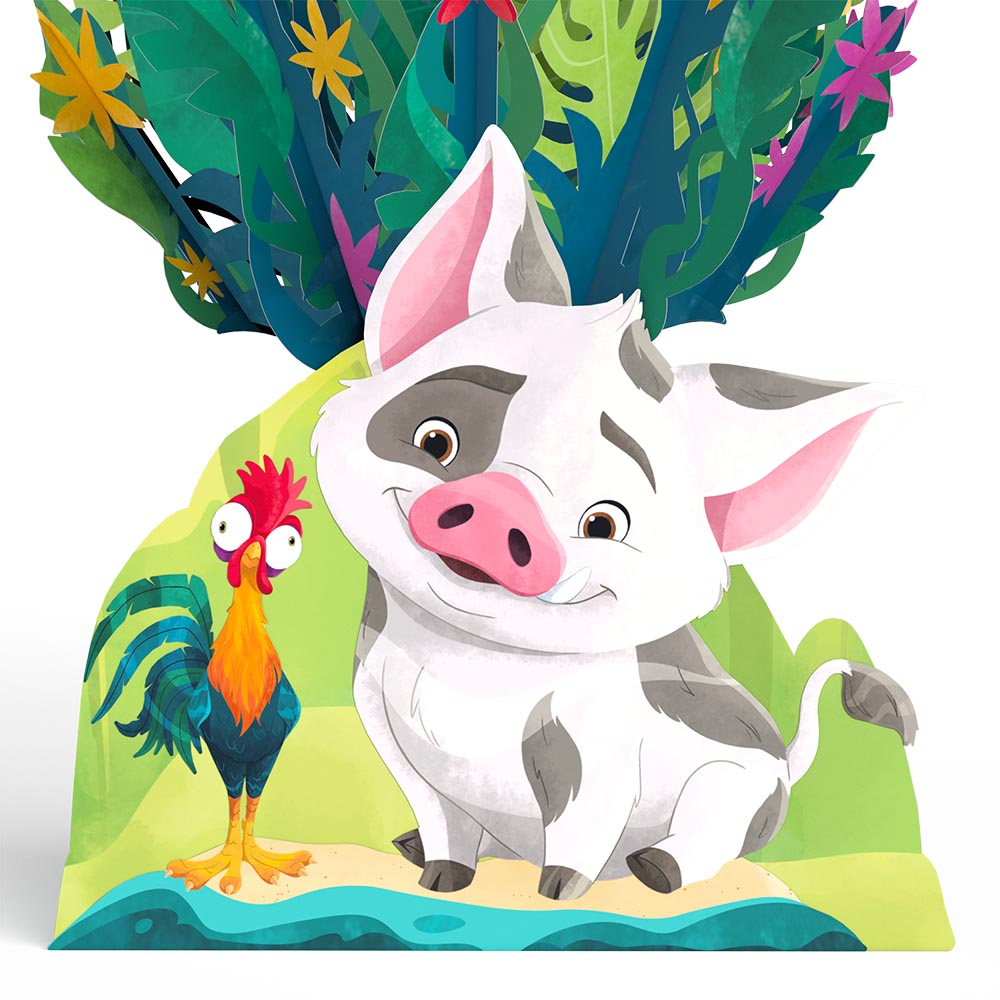 Disney’s Moana 2 Epic Birthday Pop-Up Card & Flower Buds Bouquet Bundle