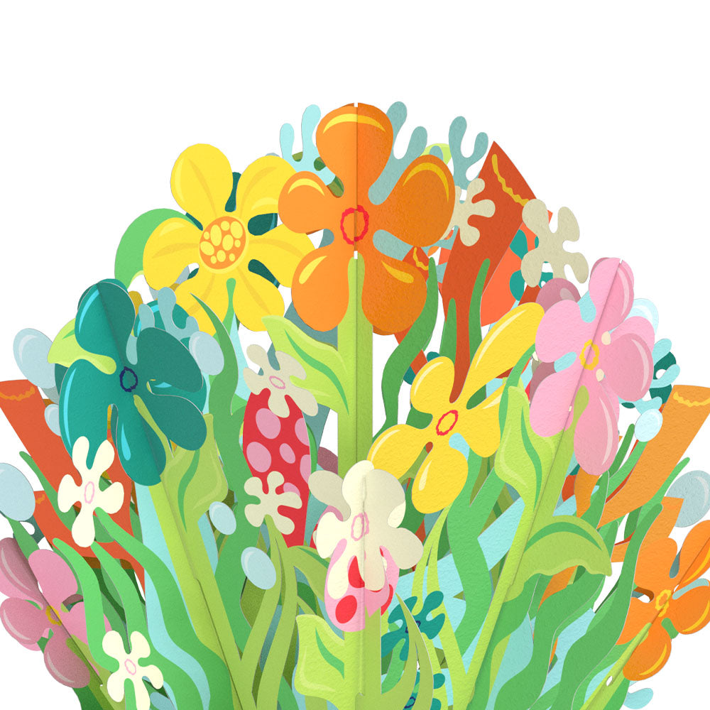 SpongeBob SquarePants Valentine’s Day Pop-Up Card & Flower Buds Bouquet Bundle
