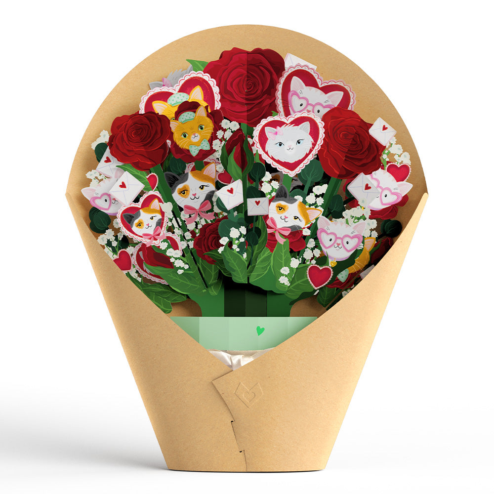 You Make My Heart Purr Cat Bouquet