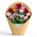 'Happy Valentine's Day' Love Cat Plushpop Card & Bouquet Bundle