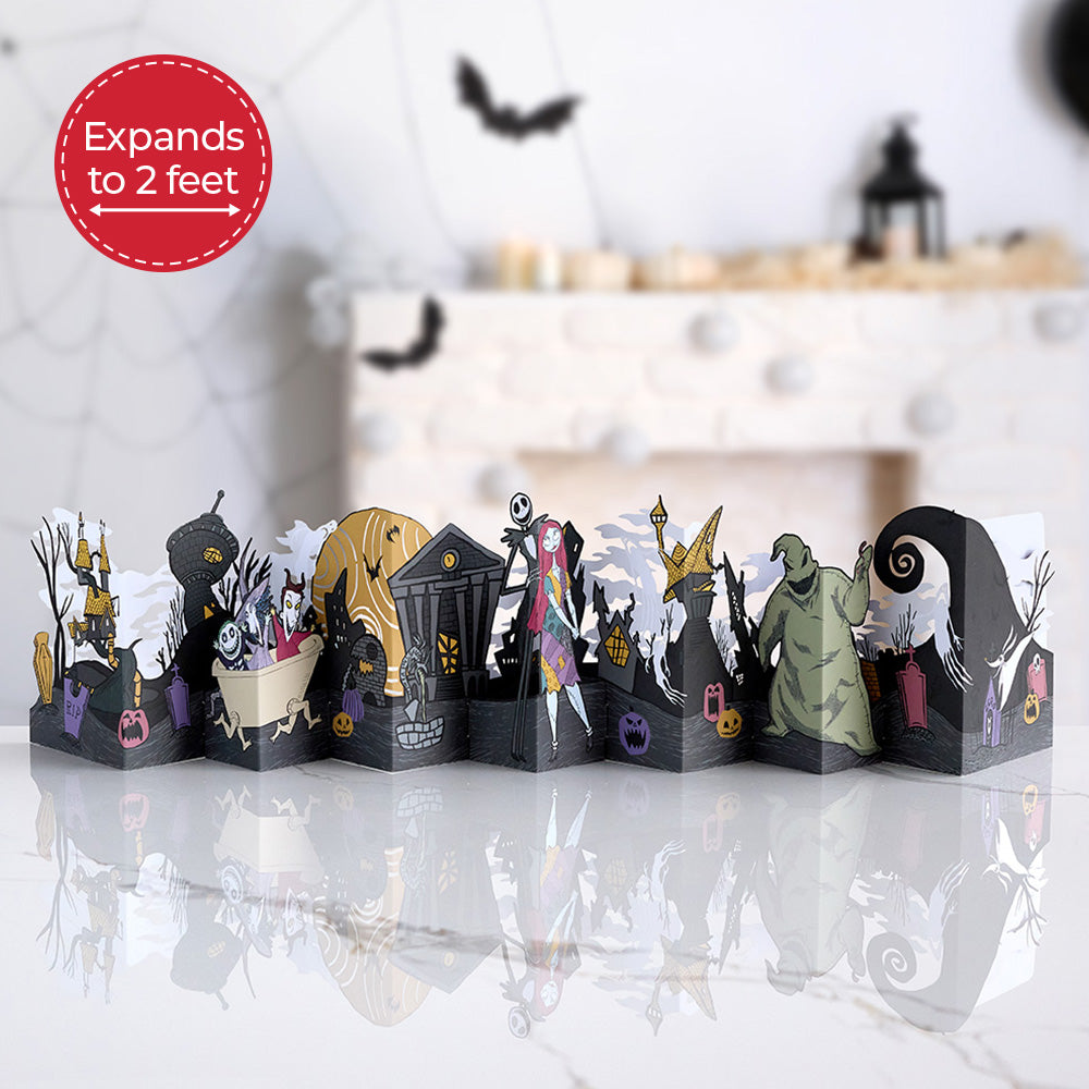 Disney Tim Burton’s The Nightmare Before Christmas Halloween Town Loooooong Card™ (Expands to 2 feet)