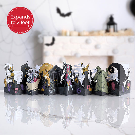Disney Tim Burton’s The Nightmare Before Christmas Halloween Town Loooooong Card™ (Expands to 2 feet)