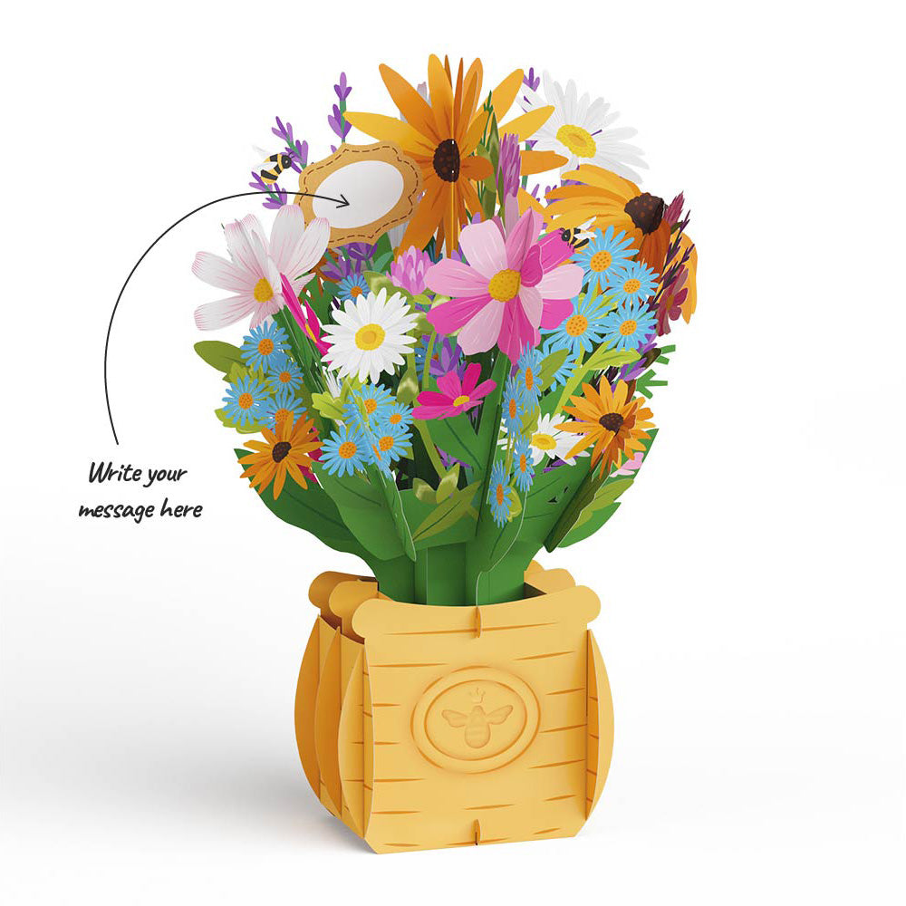 'Bee-u-tiful Mom' Queen Bee Plushpop Card & Bouquet Bundle