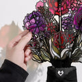 Mystic Black Cat HeartFelt Charm Card™ & Suncatcher Bouquet Bundle