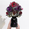 Mystic Black Cat HeartFelt Charm Card™ & Suncatcher Bouquet Bundle