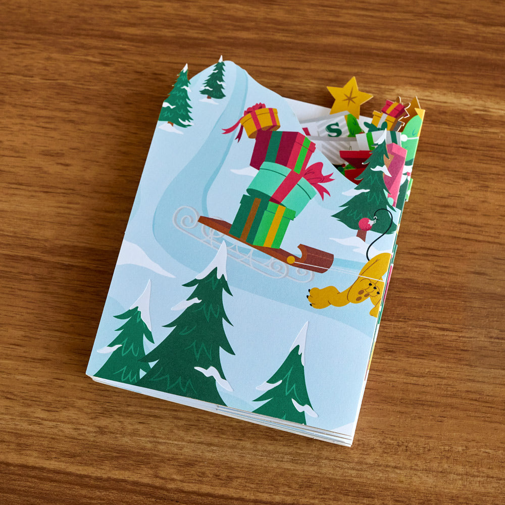 Disney's Mickey & Friends Merry Christmas Loooooong Card™ (Expands to 2 feet)