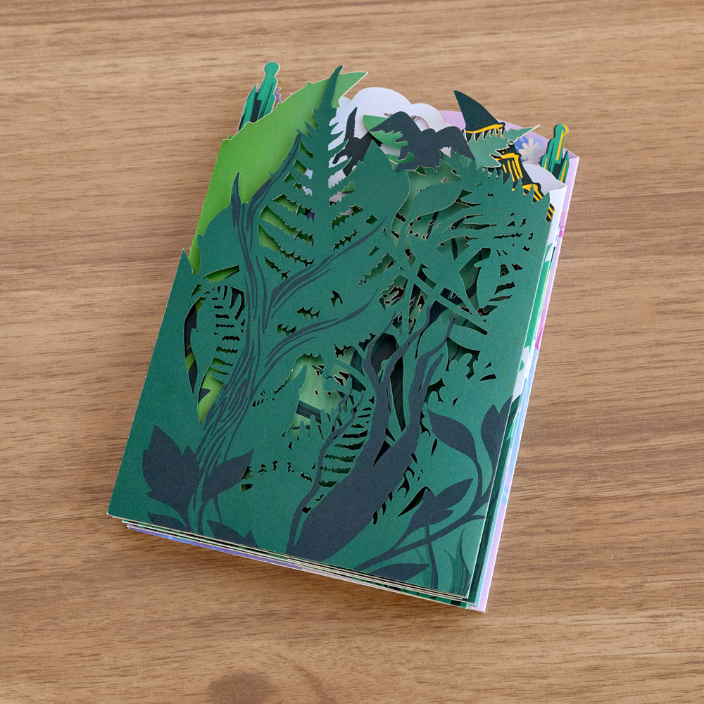 Wicked Glinda & Elphaba Loooooong Card™ (Expands to 2 feet)