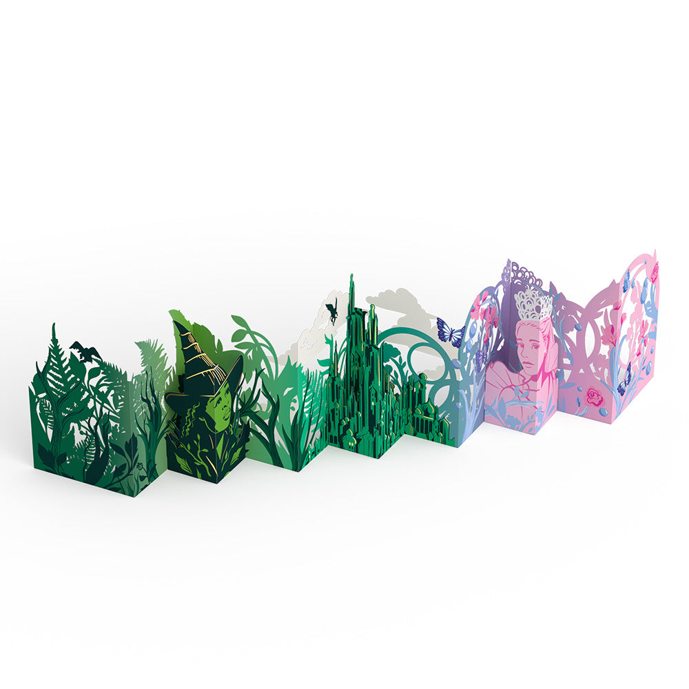 Wicked Glinda & Elphaba Loooooong Card™ (Expands to 2 feet)