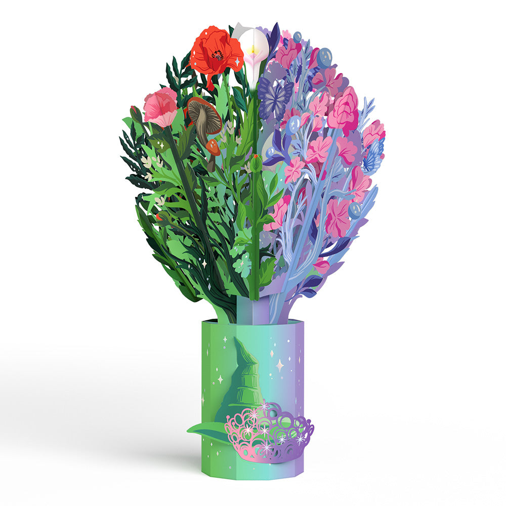 Wicked You Are Wickedly Wonderful Suncatcher Card & Pop-Up Bouquet Bundle