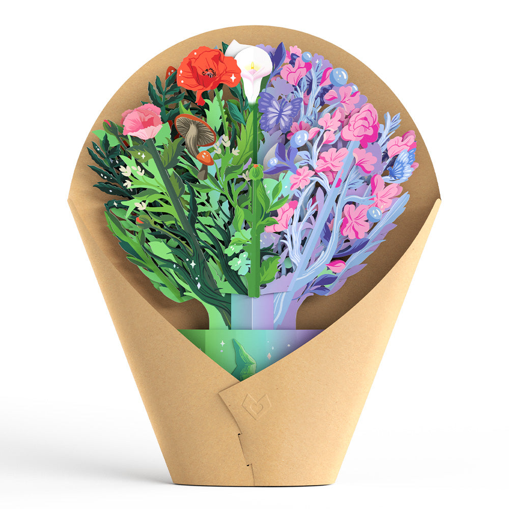 Wicked You Are Wickedly Wonderful Suncatcher Card & Pop-Up Bouquet Bundle