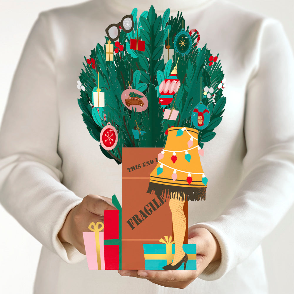 A Christmas Story Holiday Leg Lamp Flower Buds Bouquet