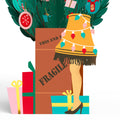 A Christmas Story Holiday Leg Lamp Pop-Up Card & Flower Buds Bouquet Bundle