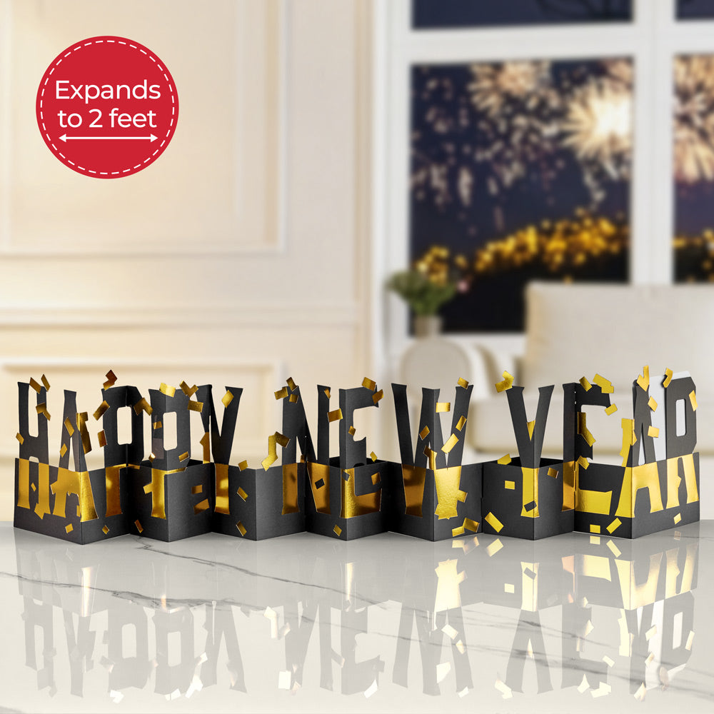 Happy New Year Loooooong Card™ (Expands to 2 feet)