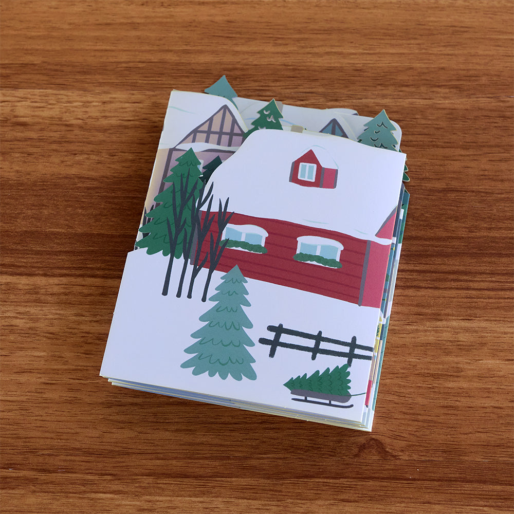 Holiday Stroll Loooooong Card™ (Expands to 2 feet)