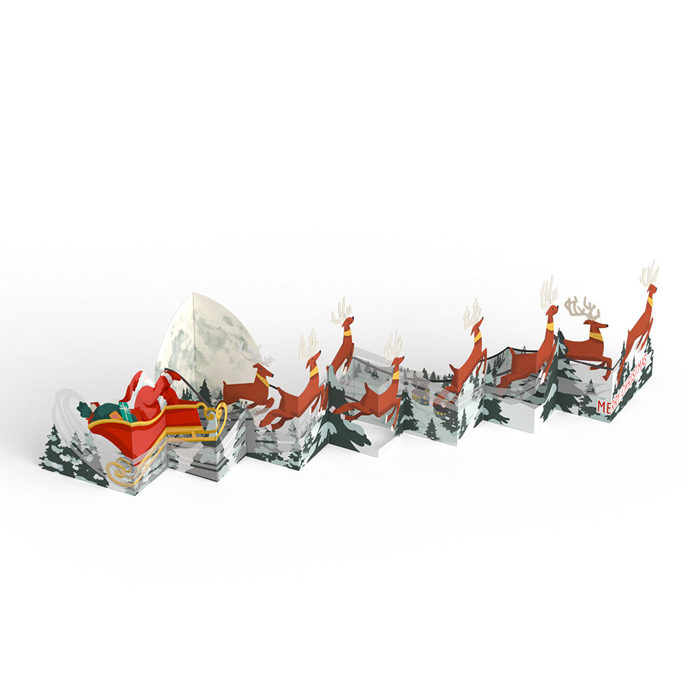 Christmas Sleigh Ride Loooooong Card™ (Expands to 2 feet)